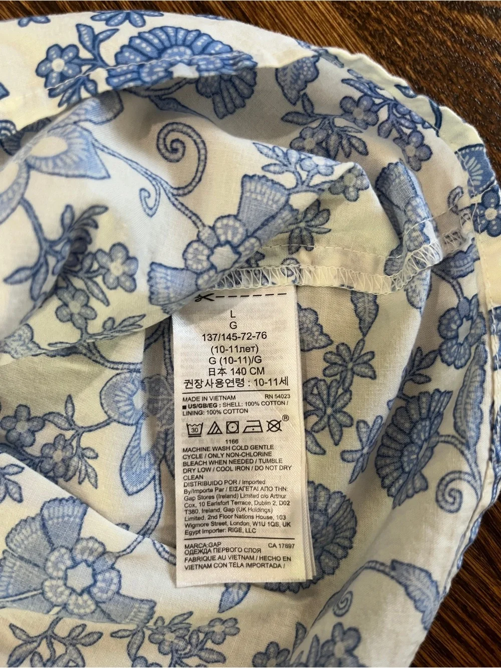 Gap Kids Girls Floral Tiered Cami Tank Top Size L (10) Boho Summer